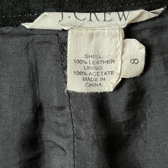 J.Crew Black Suede Mini Skirt - Size 8 - Picture 6 of 11